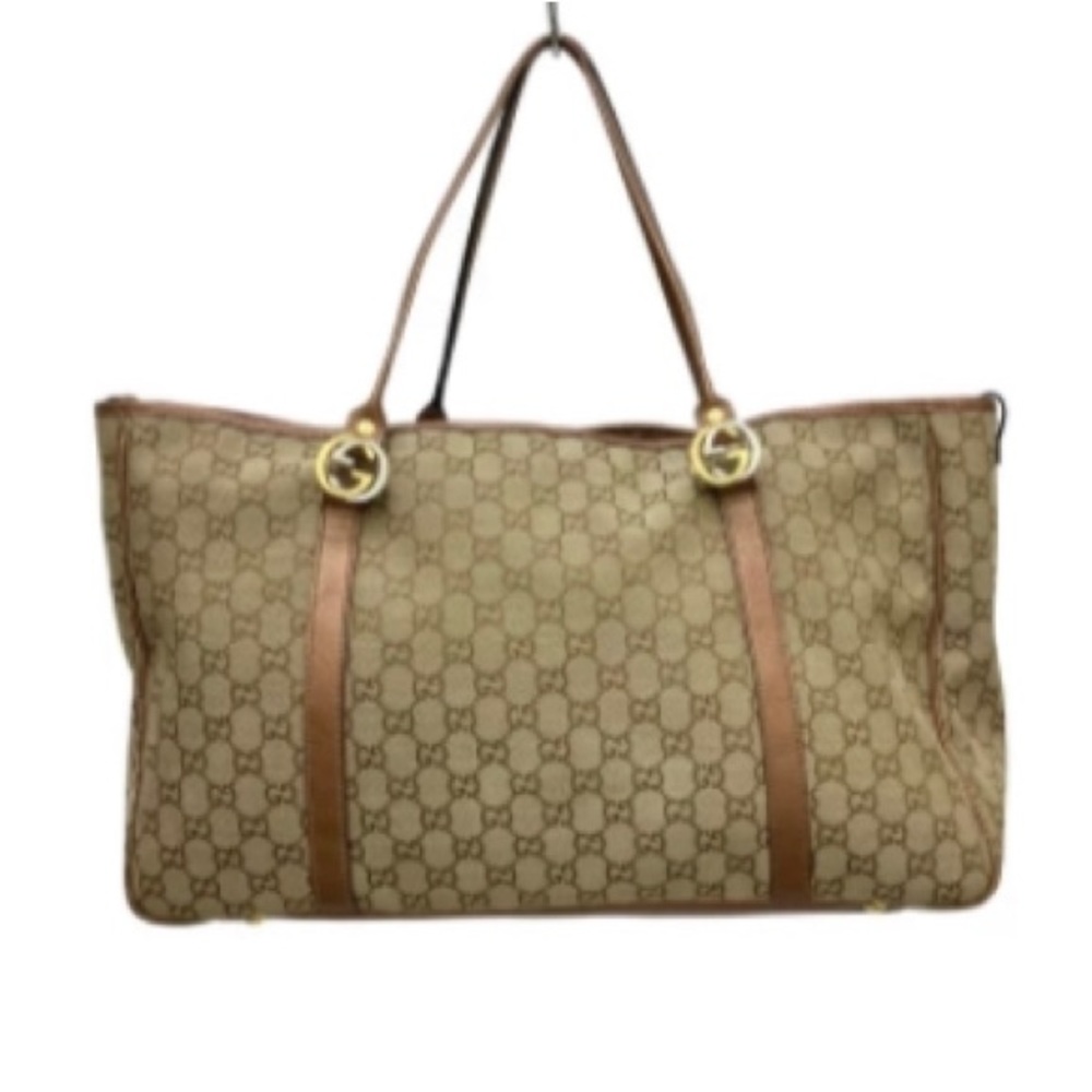 Authentic Gucci: Glittery Twin Gg Metallic Finish… - image 1